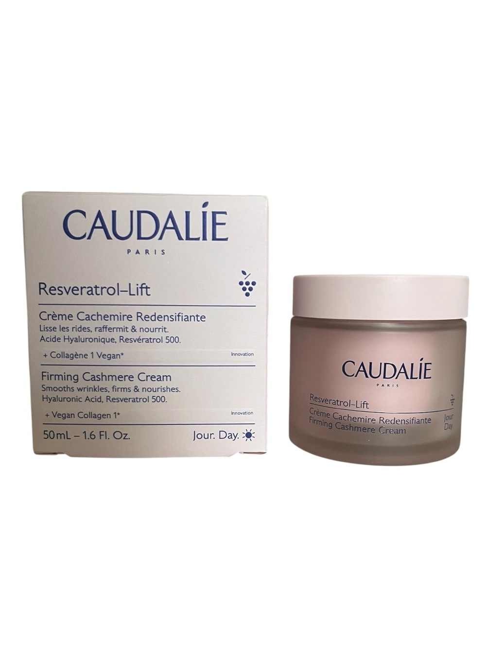 Caudalie Resveratrol-Lift Firming Cashmere Cream - Light Pink & White